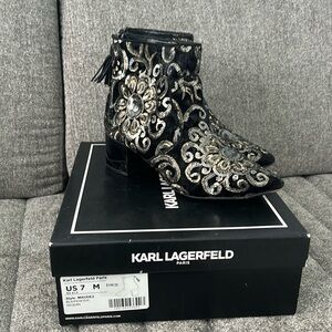 Karl Lagerfeld Paris Maude2 Bootie, Size 7M. Come in original box